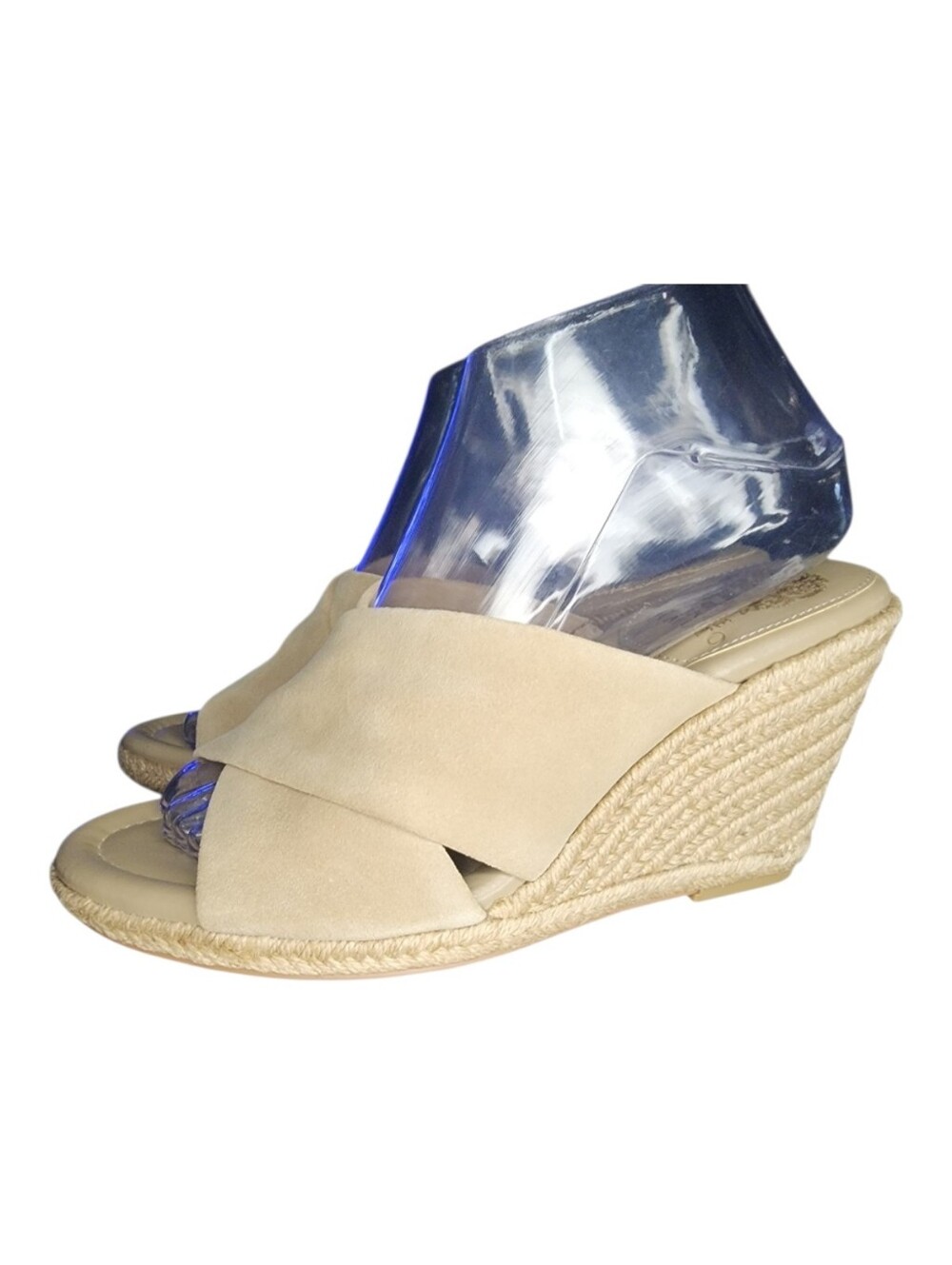 Vince Camuto Leather Espadrille Wedges - Fisella, Womens 8.5 - Picture 3 of 10